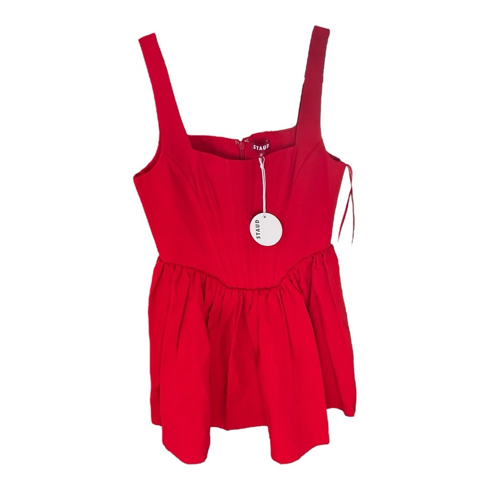 STAUD Red Corset Dress - Picture 3 of 5